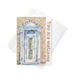welcome door greeting card
