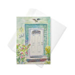 our white door greeting card