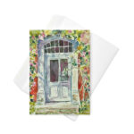 door in france greeting card