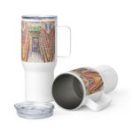 the ole hen door travel mug / ARTIST: Yolanda Barreto / YB Boricua Art LLC
