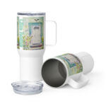 our white door travel mug