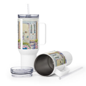 spring door travel mug