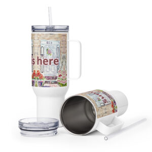 summer is here door travel mug