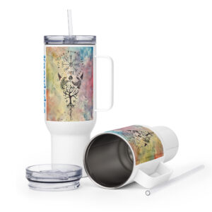 viking symbol travel mug