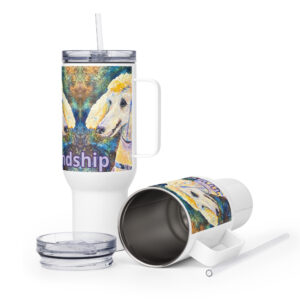 popcorn is here travel mug