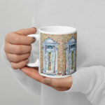 welcome door mug