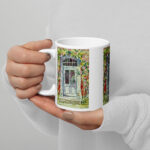 france door white glossy mug