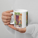 door at in santa fe mug / ARTIST: Yolanda Barreto / YB Boricua Art LLC