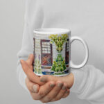 the brown door mug