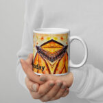 rejoice today mug / ARTIST: Yolanda Barreto / YB Boricua Art LLC