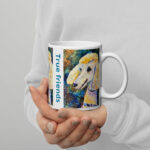 popcorn is here mug / ARTIST: Yolanda Barreto / YB Boricua Art LLC