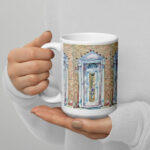 welcome door mug