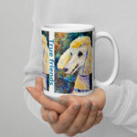popcorn is here mug / ARTIST: Yolanda Barreto / YB Boricua Art LLC