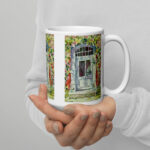 france door white glossy mug