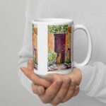 door at in santa fe mug / ARTIST: Yolanda Barreto / YB Boricua Art LLC