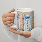 welcome door mug