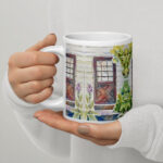 the brown door mug