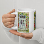 france door white glossy mug