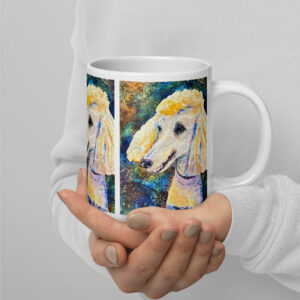 popcorn is here mug / ARTIST: Yolanda Barreto / YB Boricua Art LLC