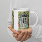 france door white glossy mug