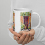 door at in santa fe mug / ARTIST: Yolanda Barreto / YB Boricua Art LLC