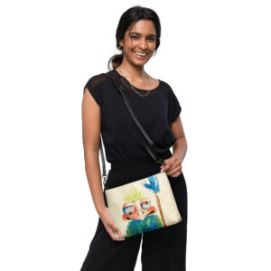 Time to smile 18 crossbody bag / ARTIST: Yolanda Barreto / YB Boricua Art LLC