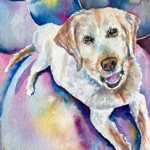 7x10 original watercolor painting door (copy)