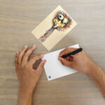 silly and Funny cartoon bird postcard