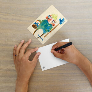 time to smile postcard