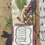 Hello or Goodbye / ATC / ACEO / angel artist trading cards