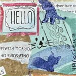 hello or goodbye / ATC / ACEO / angel artist trading cards