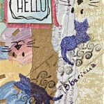 Hello or Goodbye / ATC / ACEO / angel artist trading cards