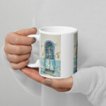 antique door mug / ARTIST: Yolanda Barreto / YB Boricua Art LLC