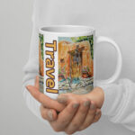 santa fe mexico door mug / ARTIST: Yolanda Barreto / YB Boricua Art LLC