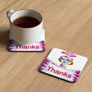 Funny bird thanks coaster