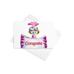 Funny bird congrats greeting card