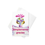 bird sign simplemente gracias greeting card