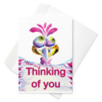 Funny bird greeting card