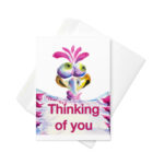 Funny bird greeting card