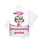 Cartoon bird greeting card
