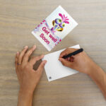 Funny bird get well soon postcard