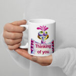 bird sign thinking of you mug