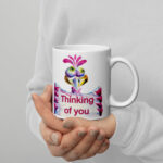bird sign thinking of you mug