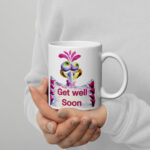 bird sign get well soon mug