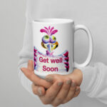 bird sign get well soon mug