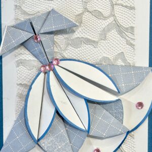 The dress handmade card