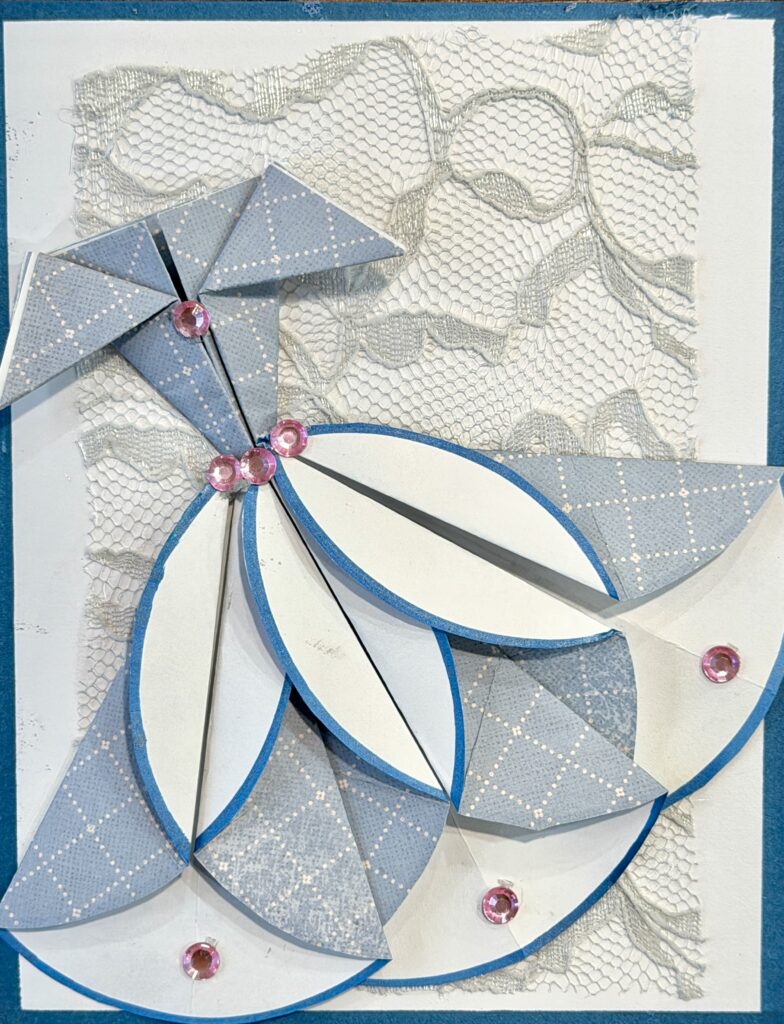 The dress handmade card