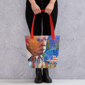 president donald trump tote bag