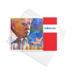 president donald trump greeting card