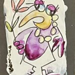 Bird ATC artist trading cards / ACEO Artist Cards Edition Originals / ARTIST: Yolanda Barreto / YB Boricua Art LLC / Boricua Art